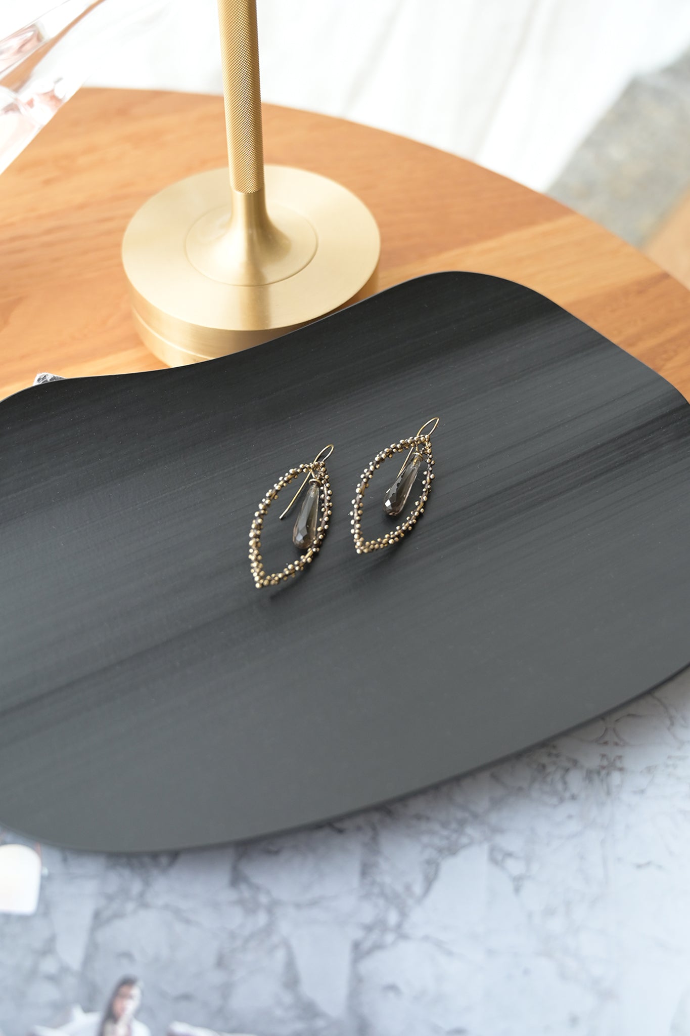 ダニエラデマルキ Daniela de Marchi Ⅰmpero Collection インペロコレクション ピアス スモーキークォーツ