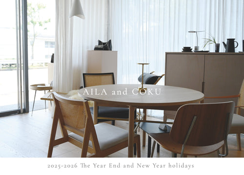 ** AILA & COKU 2025-2026 年始 休業のお知らせ **