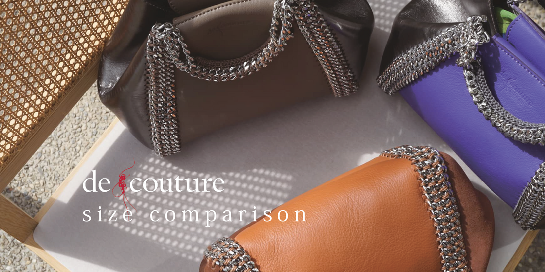 de couture(デクチュール)バッグの大きさを徹底比較 de couture(デクチュール)バッグの大きさを徹底比較