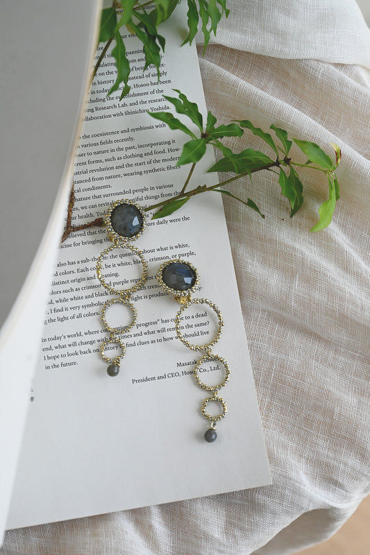ダニエラデマルキ/Daniela de Marchi<br>Contaminazioni Collection<br> イヤリング（Earrings）［OR1145 OAG ラブラドライト］