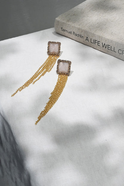 ダニエラデマルキ/Daniela de Marchi<br>Gatsby Collection <br>イヤリング（Earring）［OR1361 OVI ローズクォーツ］