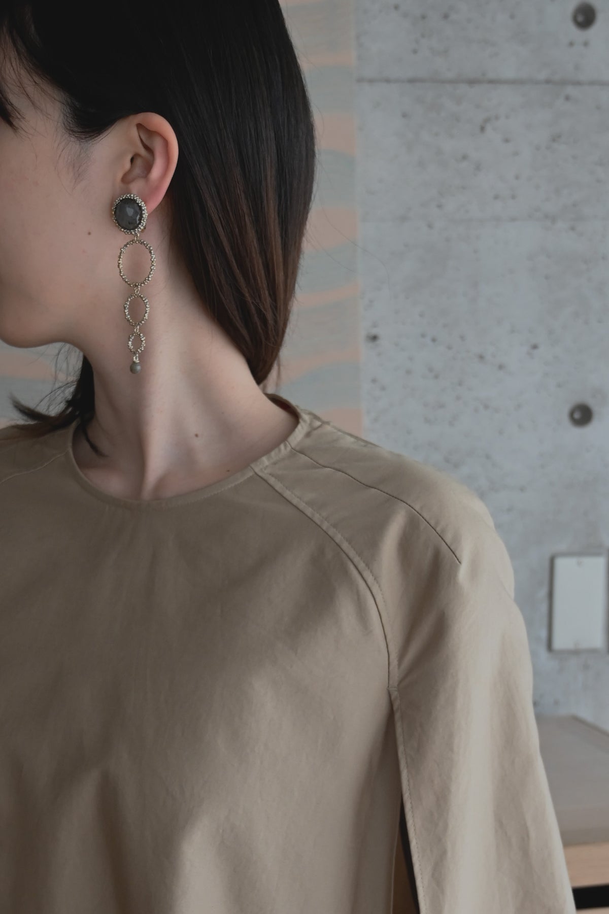ダニエラデマルキ/Daniela de Marchi<br>Contaminazioni Collection<br> イヤリング（Earrings）［OR1145 OAG ラブラドライト］