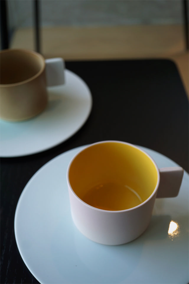 1616 / arita japan　Coffee Cup　Saucer　Light brown　アリタジャパン　コーヒーカップ　ソーサー　ライトピンク