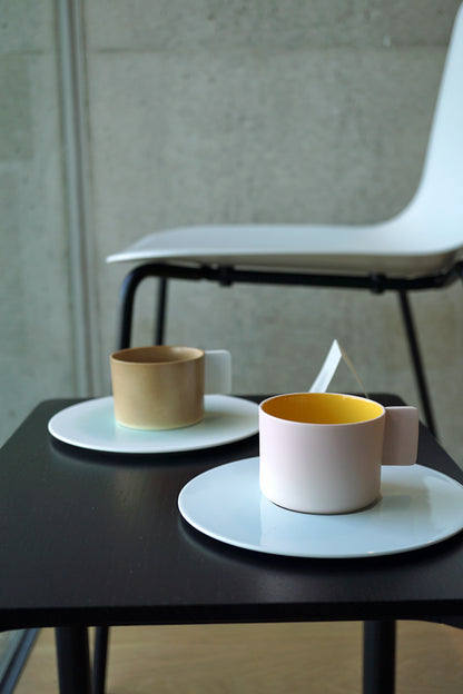 1616 / arita japan　Coffee Cup　Saucer　Light brown　アリタジャパン　コーヒーカップ　ソーサー　ライトブラウン