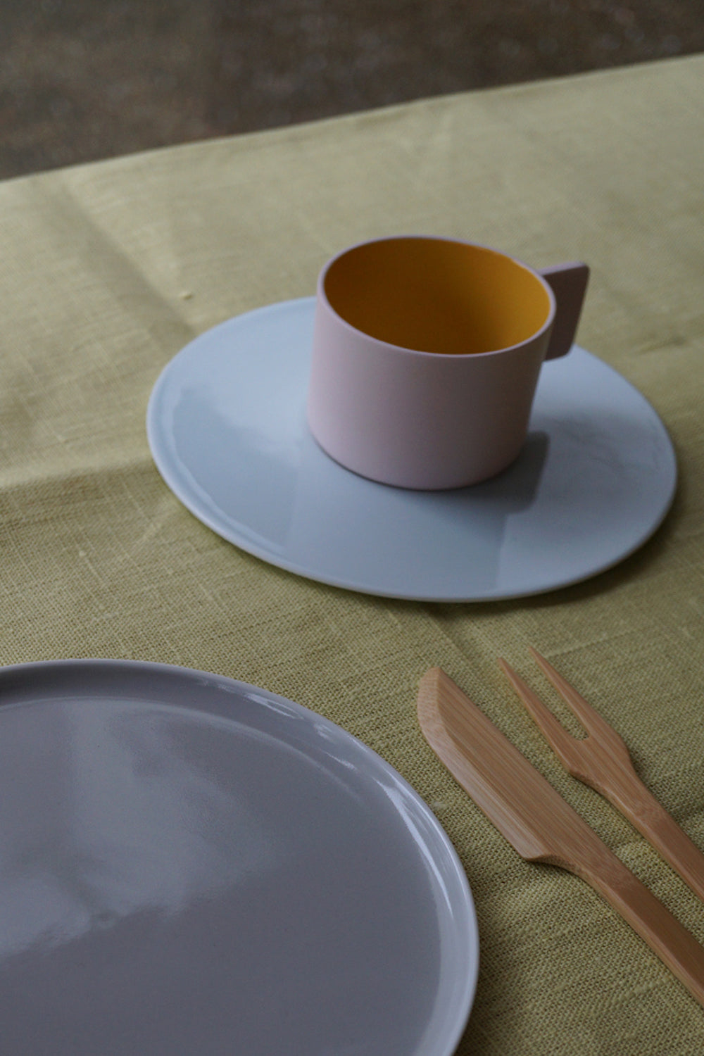 1616 / arita japan　Coffee Cup　Saucer　Light brown　アリタジャパン　コーヒーカップ　ソーサー　ライトピンク