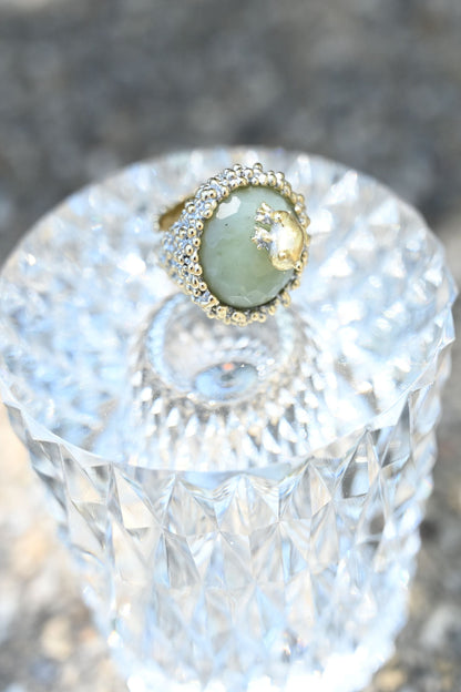 ダニエラデマルキ/Daniela de Marchi<br> Intramontabili Collection <br>リング（Ring）[AN029 OTAG ニュージェイド]　Free Size