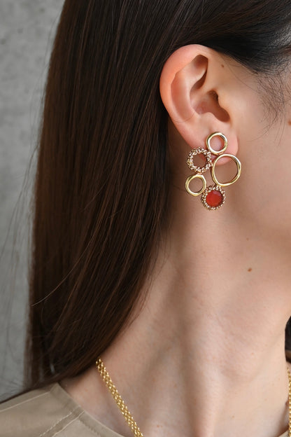ダニエラデマルキ / Daniela de Marchi <br> Inclusion Collection<br>ピアス（Pierces）［OR1382 ORA カーネリアン］