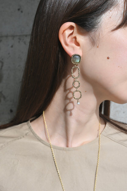 ダニエラデマルキ/Daniela de Marchi<br>Little Secrets collection<br>ピアス（Pierces）［OR1271 OBR ラブラドライト］