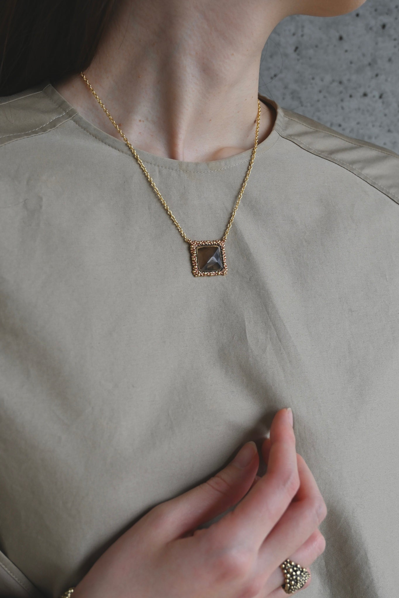 ダニエラデマルキ / Daniela de Marchi <br> Gatsby Collection<br>ネックレス（Necklace ）[CL5627 ORA スモーキークォーツ]