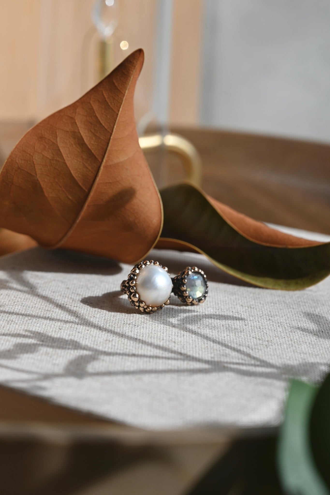 ダニエラデマルキ / Daniela de Marchi <br> BIG BANG Collection <br>リング（Ring)［AN0232 BBR  パール/ラブラドライト］Free Size