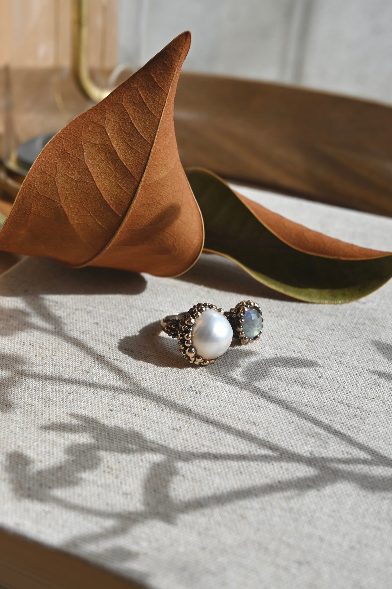 ダニエラデマルキ / Daniela de Marchi <br> BIG BANG Collection <br>リング（Ring)［AN0232 BBR  パール/ラブラドライト］Free Size