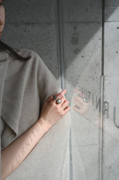 ダニエラデマルキ / Daniela de Marchi <br> BIG BANG Collection <br>リング（Ring)［AN0232 BBR  パール/ラブラドライト］Free Size