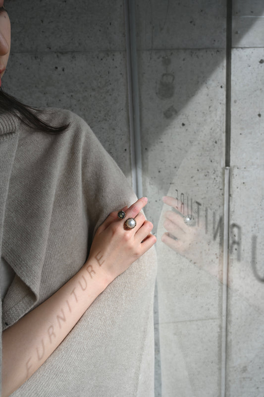 ダニエラデマルキ / Daniela de Marchi <br> BIG BANG Collection <br>リング（Ring)［AN0232 BBR  パール/ラブラドライト］Free Size