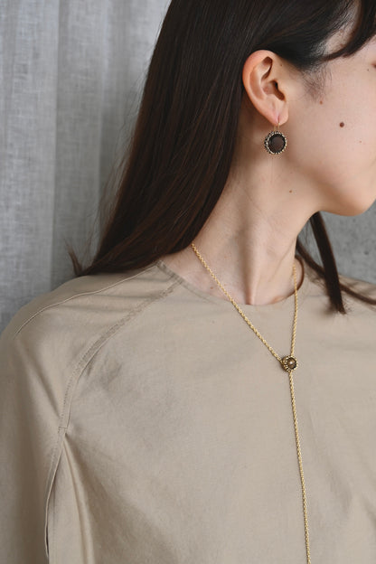 ダニエラデマルキ/Daniela de Marchi<br> Inclusion Collection<br>ピアス（Pierces）［OR1381 OBR スモーキークオーツ］