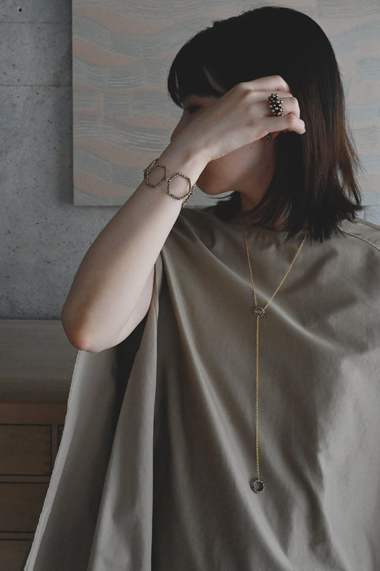 ダニエラデマルキ / Daniela de Marchi <br> Inclusion Collection<br> ネックレス（Necklace）［ CL5614 OVIローズクォーツ］