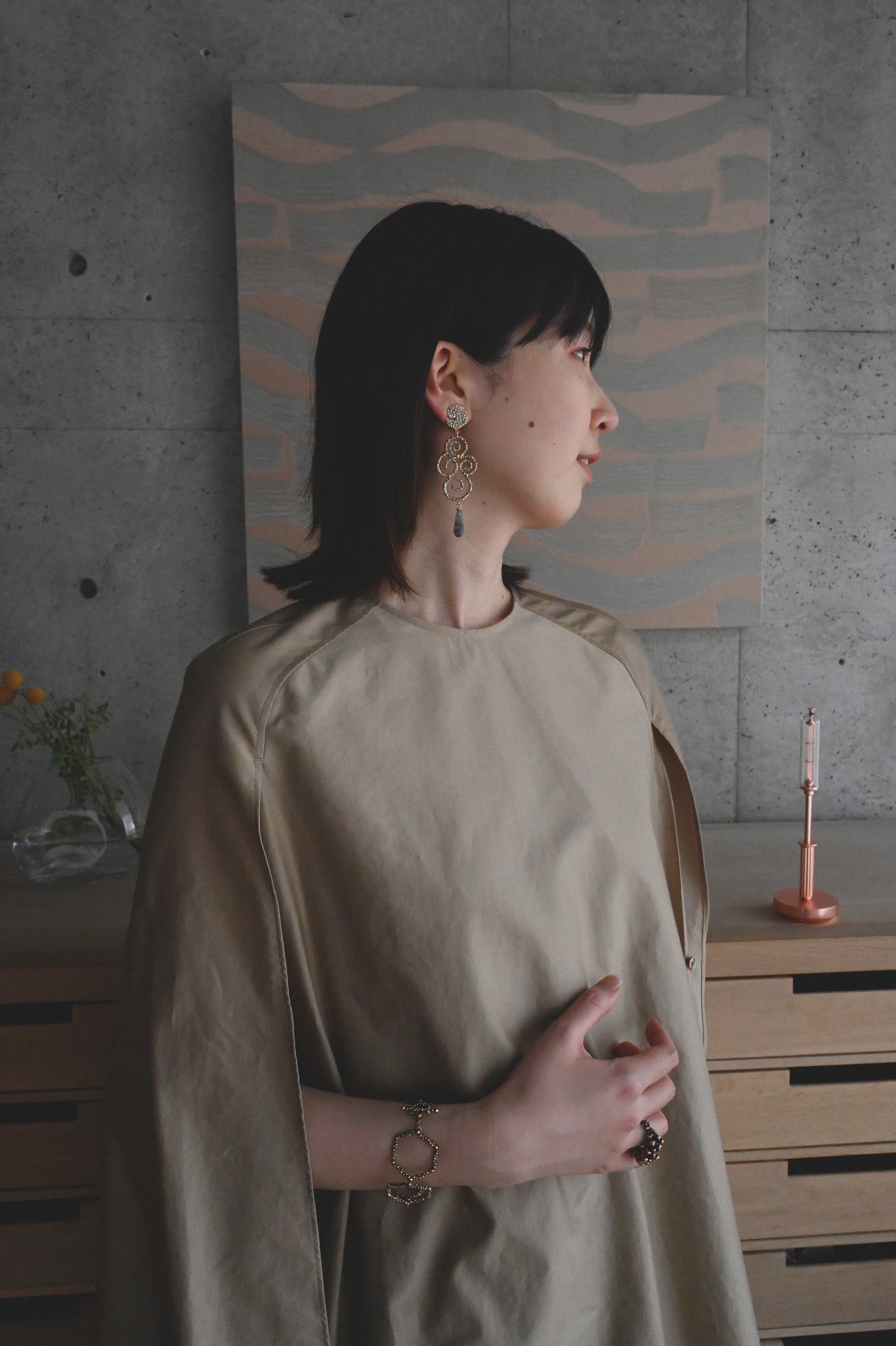ダニエラデマルキ / Daniela de Marchi <br> Ghiligori Collection<br>イヤリング（Earrings） [OR1187 OAG ラブラドライト]