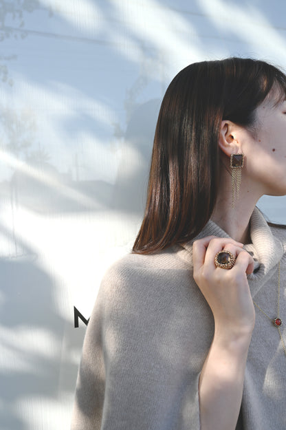 ダニエラデマルキ/Daniela de Marchi<br>Gatsby Collection<br>ピアス（Pierces）［OR1362 ORA スモーキークオーツ］