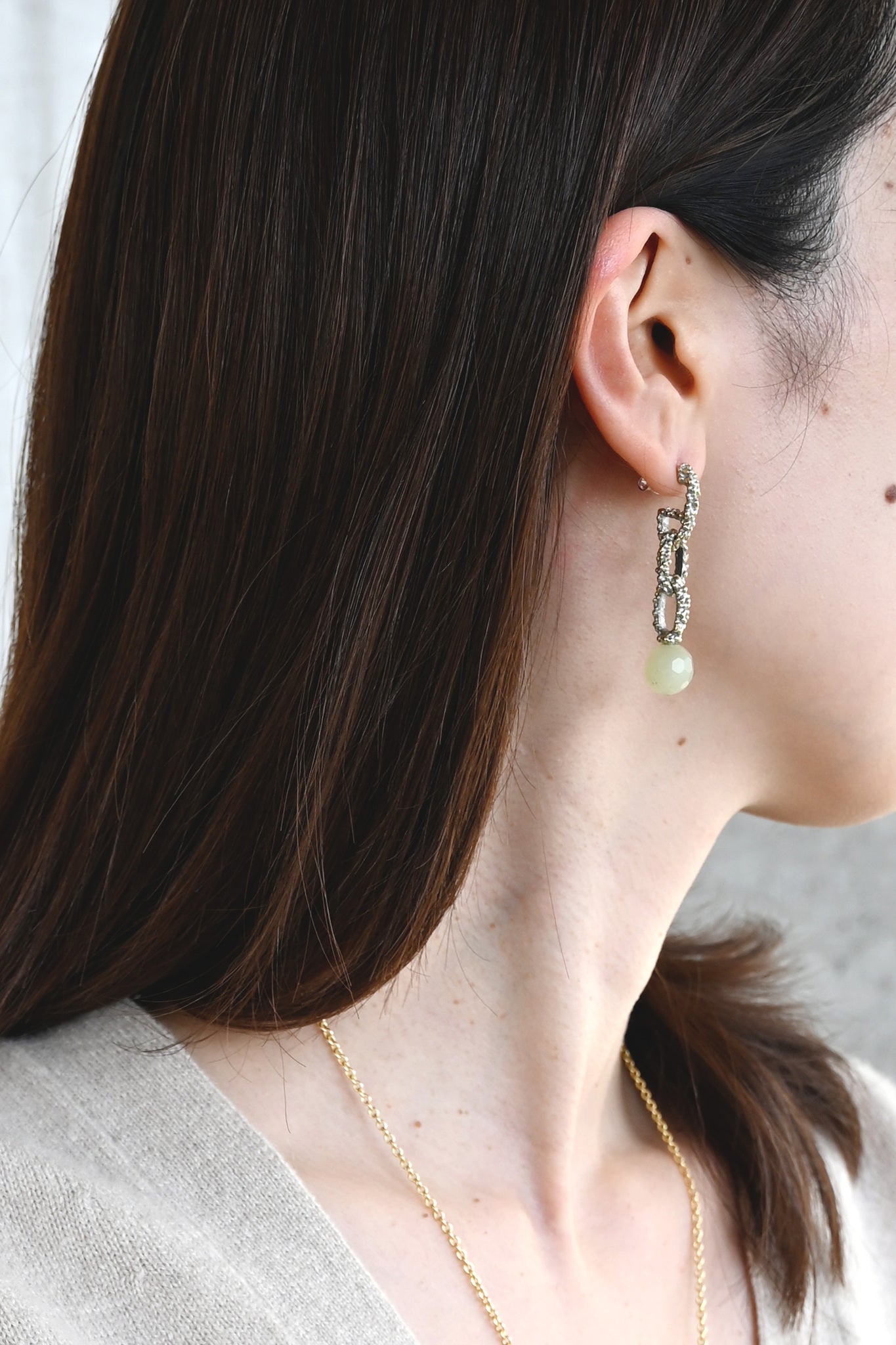 ダニエラデマルキ / Daniela de Marchi <br> Empatia Collection <br>ピアス（Pierce）［OR1437 OAG ニュージェイド］