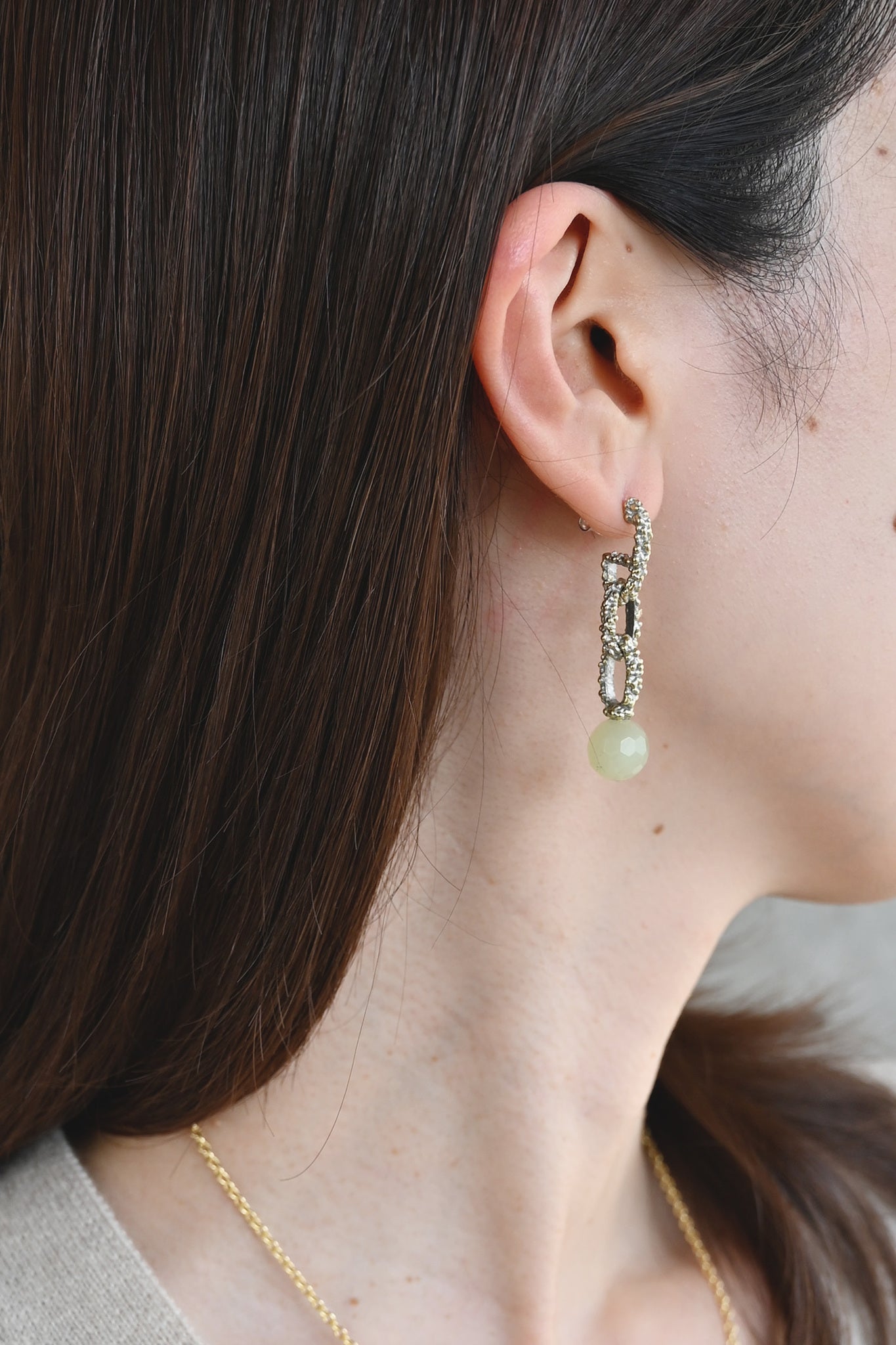 ダニエラデマルキ / Daniela de Marchi <br> Empatia Collection <br>ピアス（Pierce）［OR1437 OAG ニュージェイド］