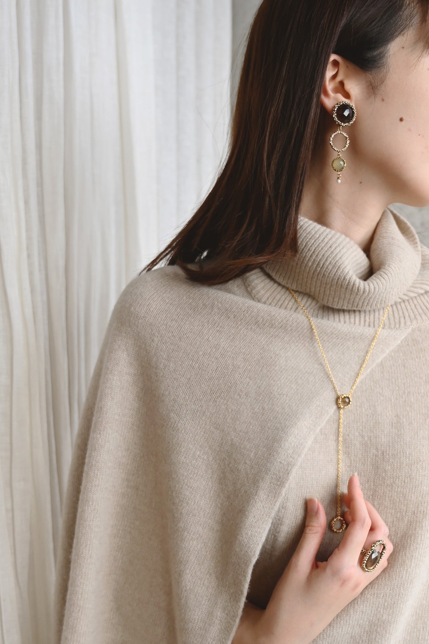 ダニエラデマルキ / Daniela de Marchi <br> Inclusion Collection<br> ネックレス（Necklace）［ CL5614 ORA スモーキークオーツ］