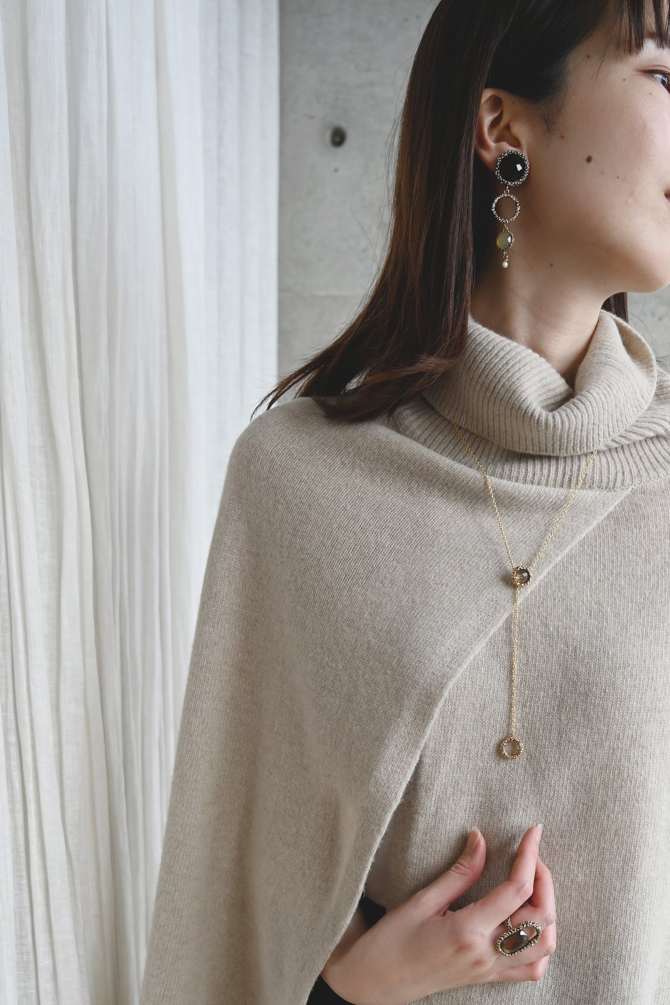 ダニエラデマルキ / Daniela de Marchi <br> Inclusion Collection<br> ネックレス（Necklace）［ CL5614 ORA スモーキークオーツ］