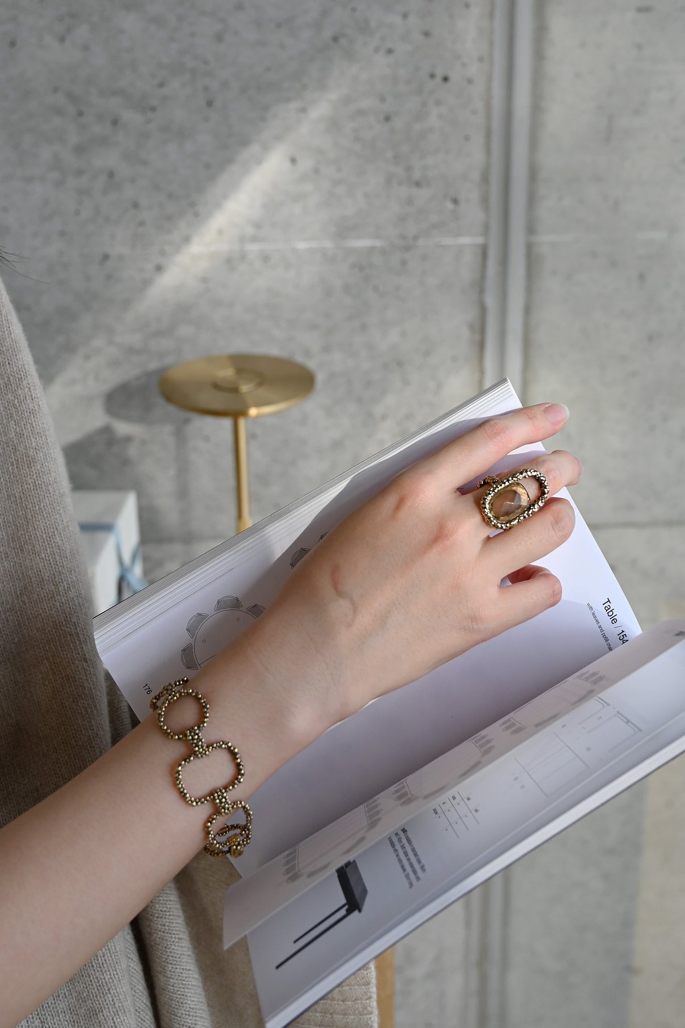 ダニエラデマルキ / Daniela de Marchi <br> Empatia Collection <br>リング（Ring)［AN0235 OBR スモーキークオーツ］