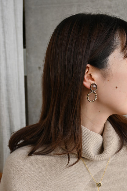 ダニエラデマルキ/Daniela de Marchi<br>La Voce Collection<br>イヤリング（Earrings）［OR1406 OBR スモーキークォーツ］