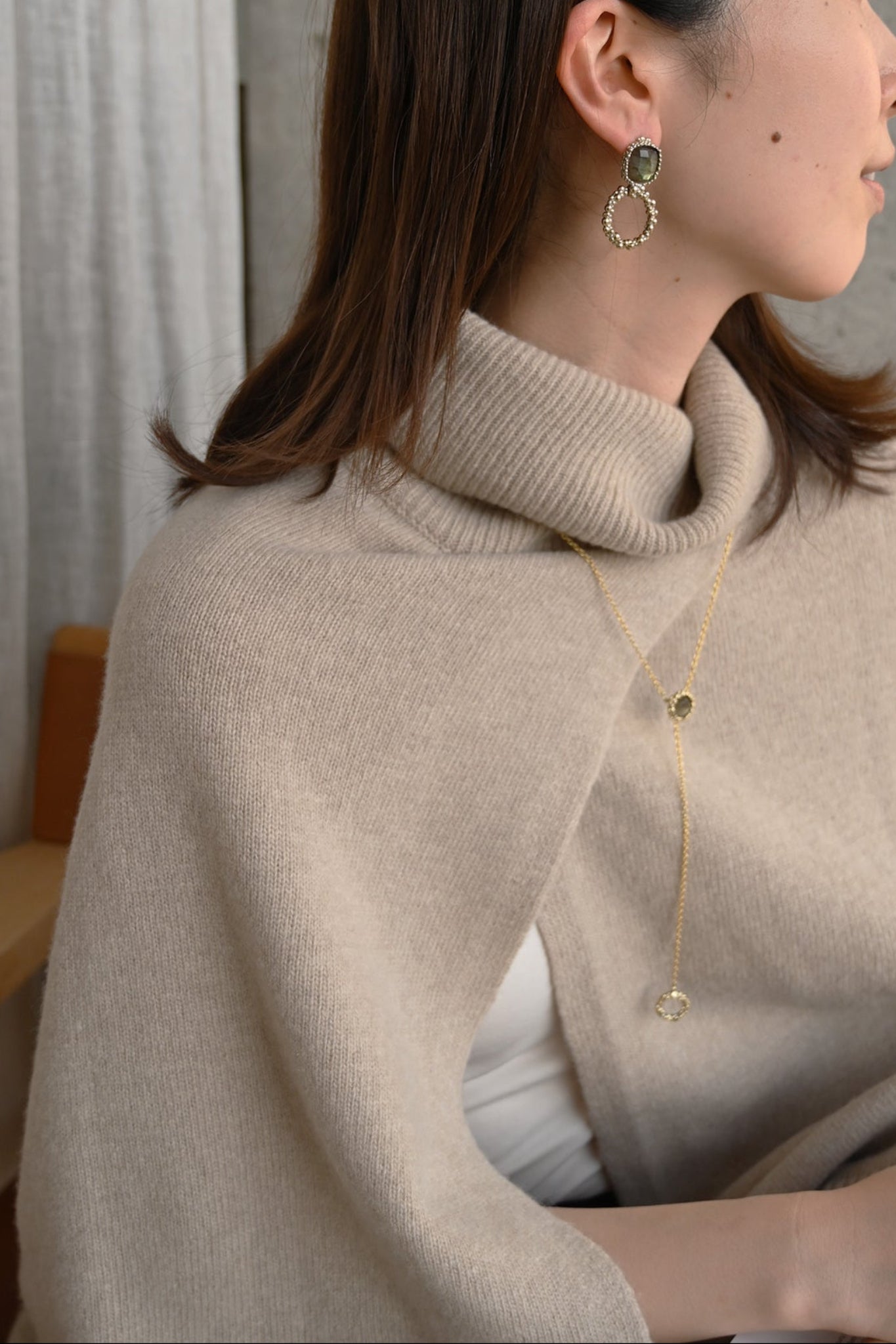 ダニエラデマルキ/Daniela de Marchi<br>La Voce Collection<br>ピアス（Pierces）［OR1406 OAG ラブラドライト］