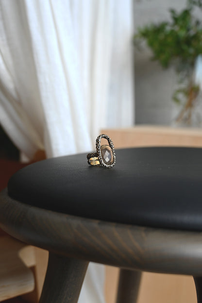 ダニエラデマルキ / Daniela de Marchi <br> Empatia Collection <br>リング（Ring)［AN0235 OBR スモーキークオーツ］