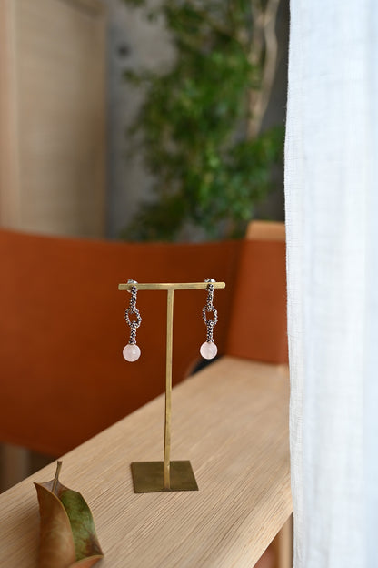 ダニエラデマルキ / Daniela de Marchi <br> Empatia Collection <br>ピアス（Pierce）［OR1437 OVI ローズクオーツ］