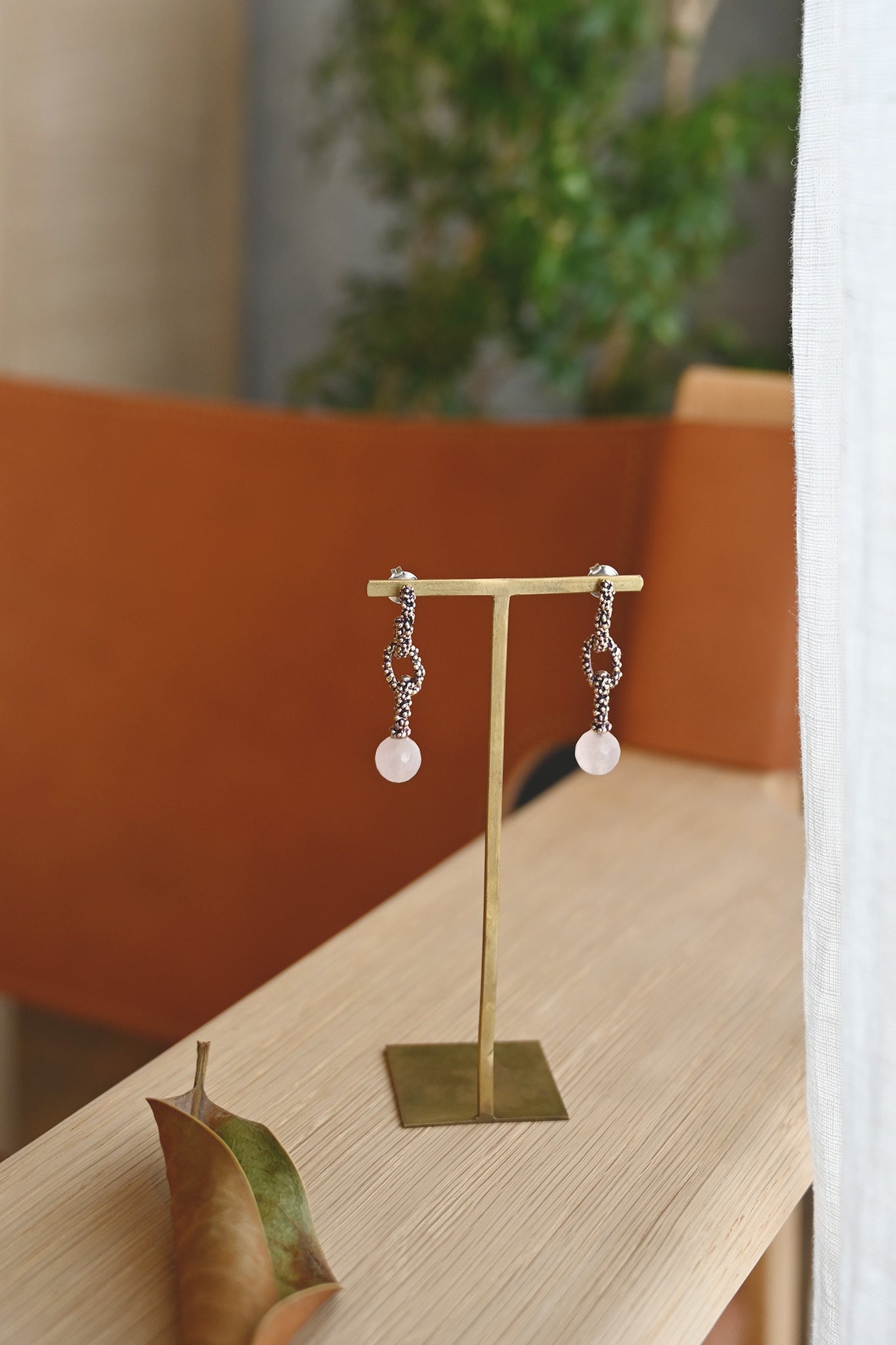 ダニエラデマルキ / Daniela de Marchi <br> Empatia Collection <br>ピアス（Pierce）［OR1437 OVI ローズクオーツ］