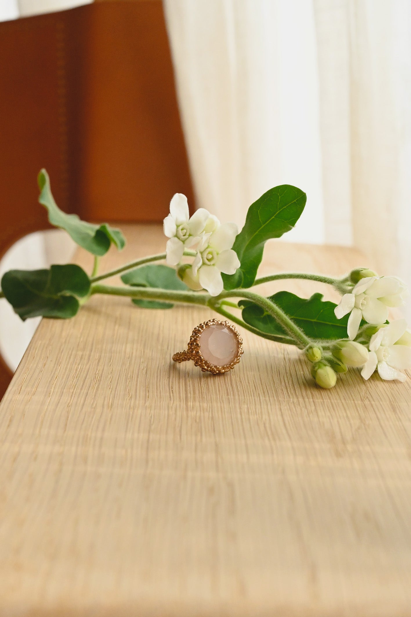 ダニエラデマルキ/Daniela de Marchi<br>Inclusion Collection <br>リング（Ring）［AN0211 BCH ローズクオーツ］＃11