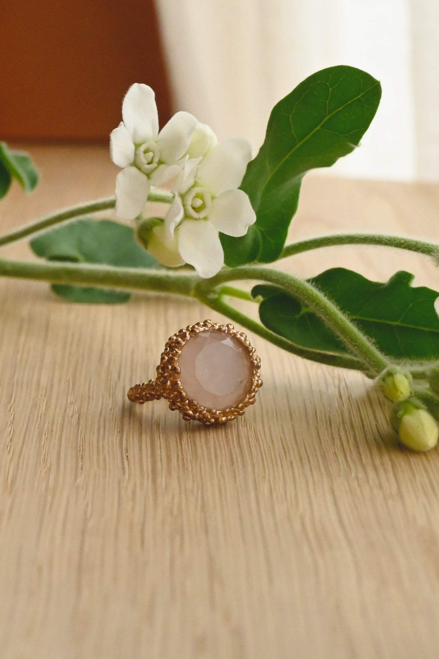 ダニエラデマルキ/Daniela de Marchi<br>Inclusion Collection <br>リング（Ring）［AN0211 BCH ローズクオーツ］＃11