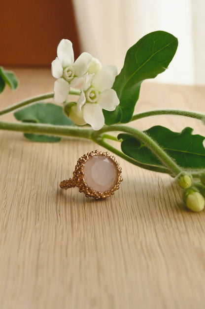 ダニエラデマルキ/Daniela de Marchi<br>Inclusion Collection <br>リング（Ring）［AN0211 BCH ローズクオーツ］＃11