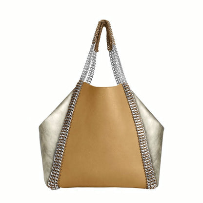 【オーダー】デ・クチュール/de Couture<br>2WAY チェーン トートバッグ LLサイズ <br> Barley × Metalic Gold