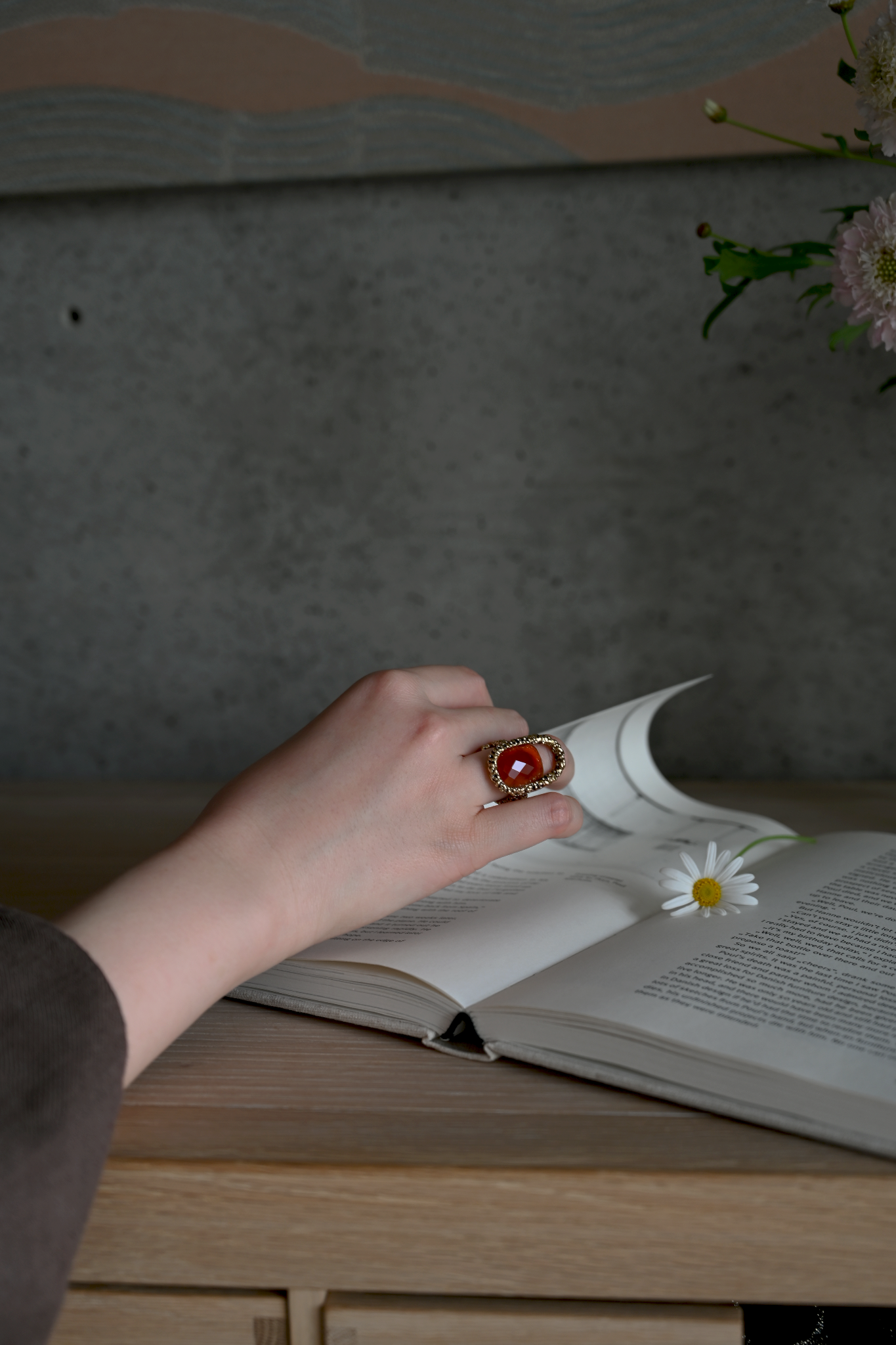ダニエラデマルキ / Daniela de Marchi <br> Empatia Collection <br>リング（Ring)［AN0235 OBR カーネリアン］Free Size