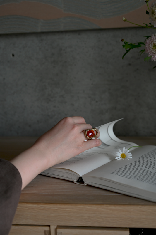 ダニエラデマルキ / Daniela de Marchi <br> Empatia Collection <br>リング（Ring)［AN0235 OBR カーネリアン］Free Size
