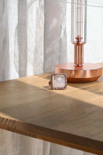 ダニエラデマルキ/Daniela de Marchi<br>Gatsby Collection<br>リング（Ring）［AN0200 OVI ローズクォーツ］freesize