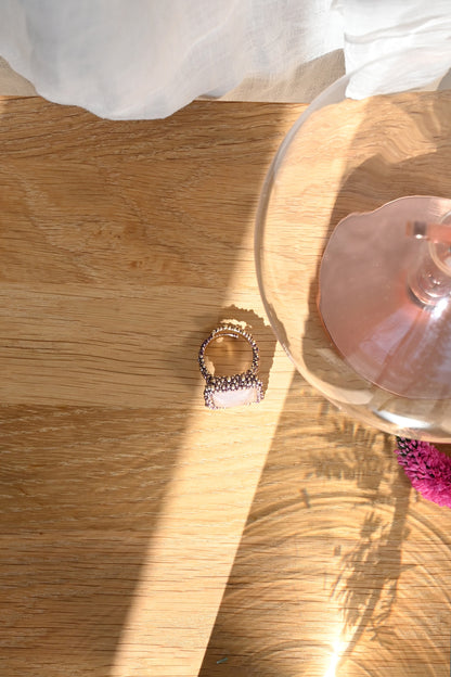 ダニエラデマルキ/Daniela de Marchi<br>Gatsby Collection<br>リング（Ring）［AN0200 OVI ローズクォーツ］freesize