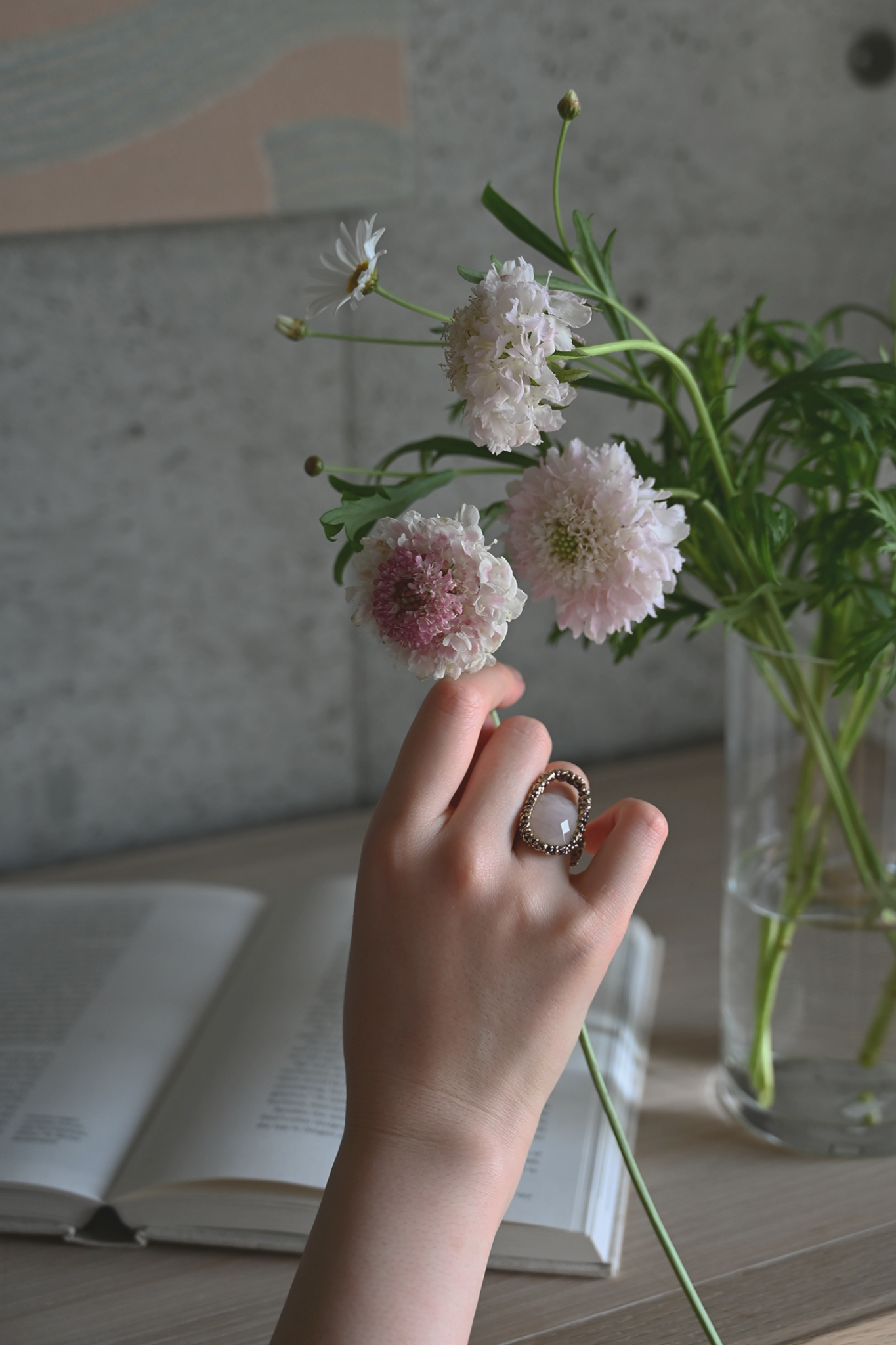 ダニエラデマルキ / Daniela de Marchi <br> Empatia Collection <br>リング（Ring)［AN0235 OVI ローズクオーツ］Free Size