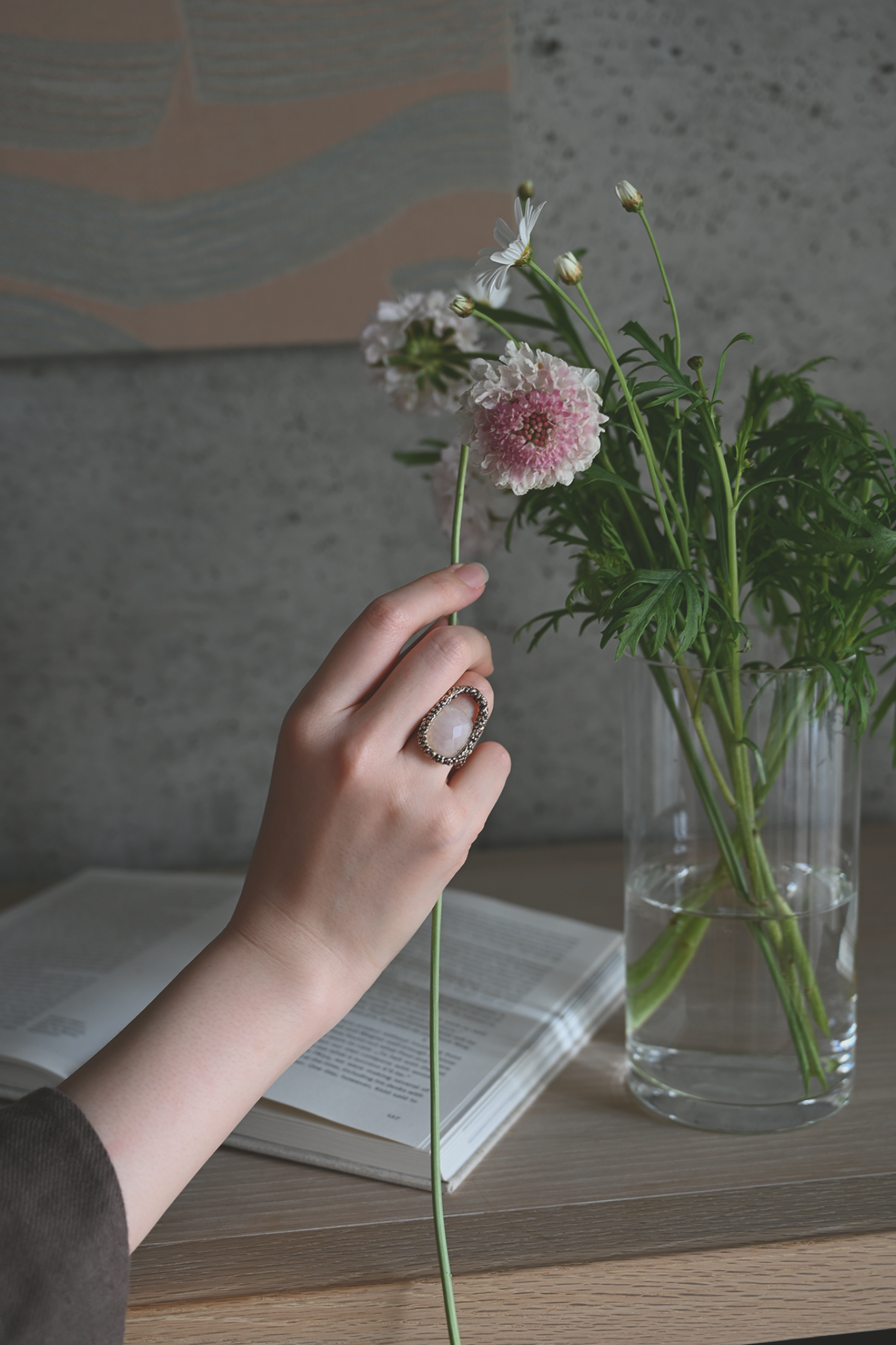 ダニエラデマルキ / Daniela de Marchi <br> Empatia Collection <br>リング（Ring)［AN0235 OVI ローズクオーツ］Free Size