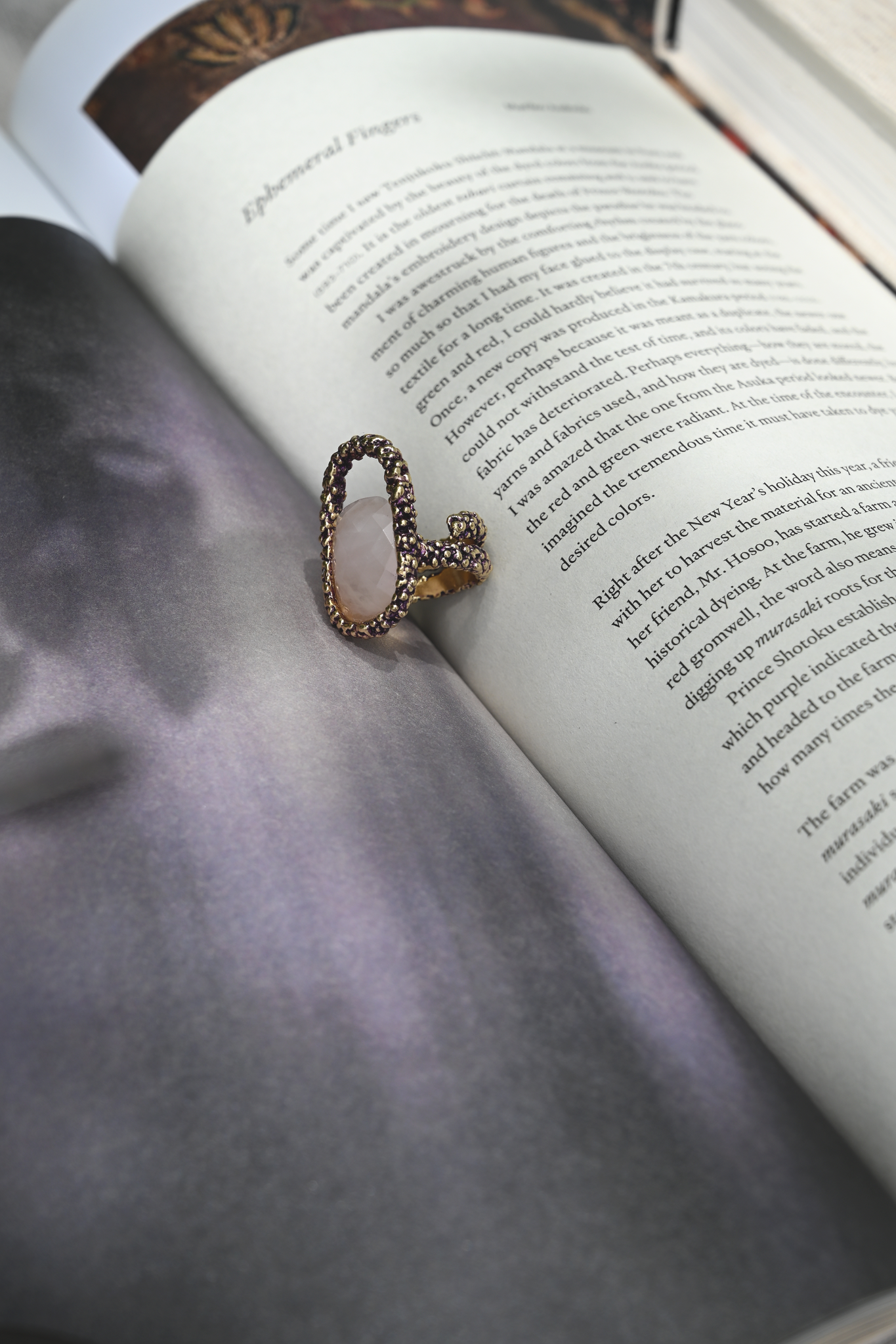 ダニエラデマルキ / Daniela de Marchi <br> Empatia Collection <br>リング（Ring)［AN0235 OVI ローズクオーツ］Free Size