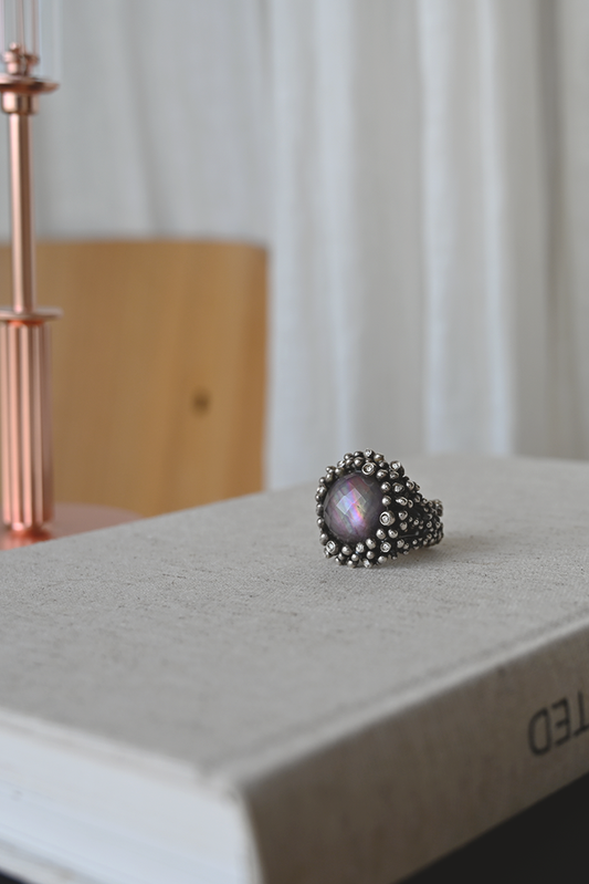 ダニエラデマルキ/Daniela de Marchi <br>D di Diamond Collection<br>リング（Ring）［AN909 ABR アメジスト/白蝶貝/クリスタル］freesize