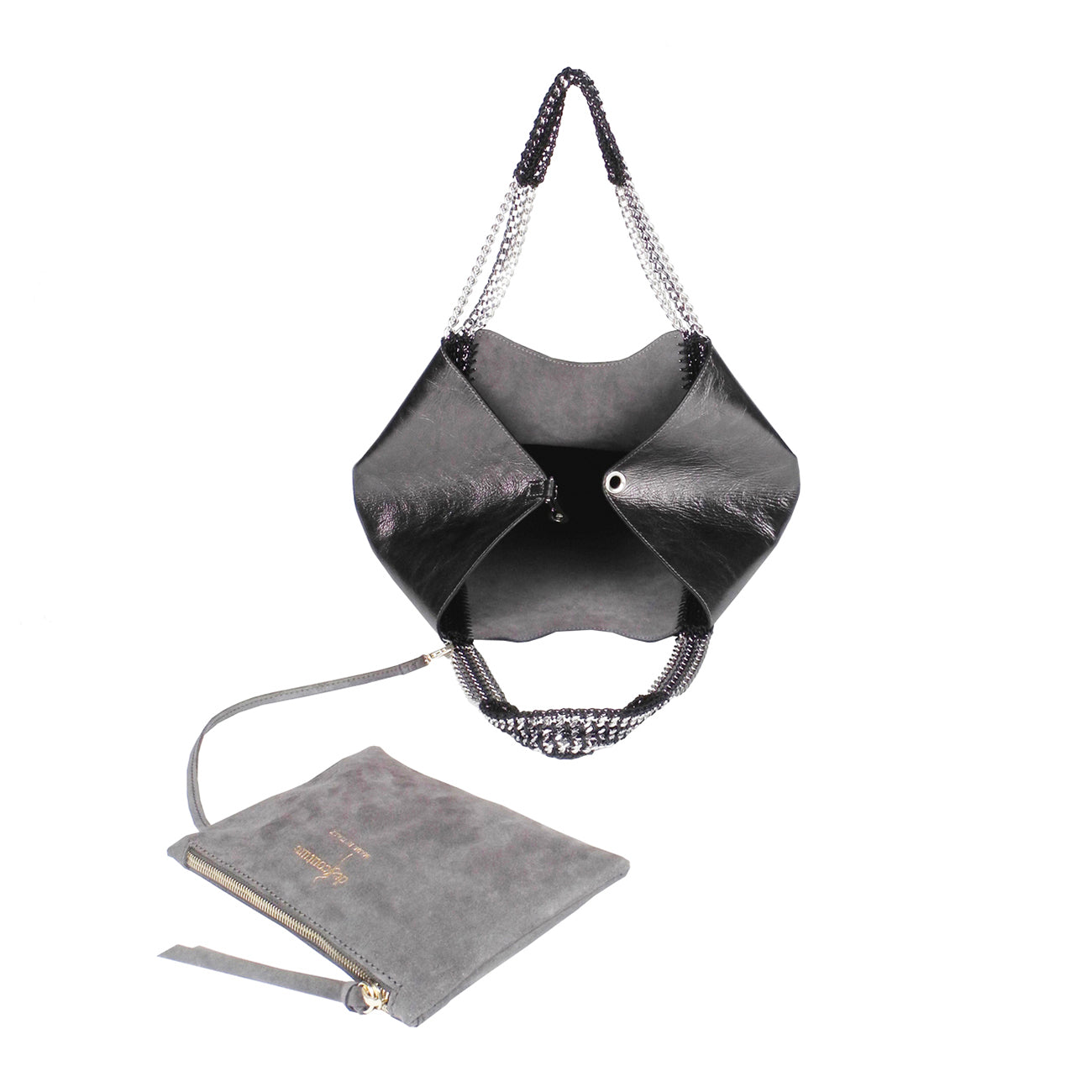 【オーダー】デ・クチュール/de Couture<br>2WAY チェーン トートバッグ LLサイズ <br> Barley × Metalic Gold