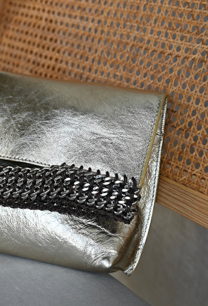 【オーダー】デ・クチュール/de Couture<br>クラッチバッグ <br> Metallic Gold