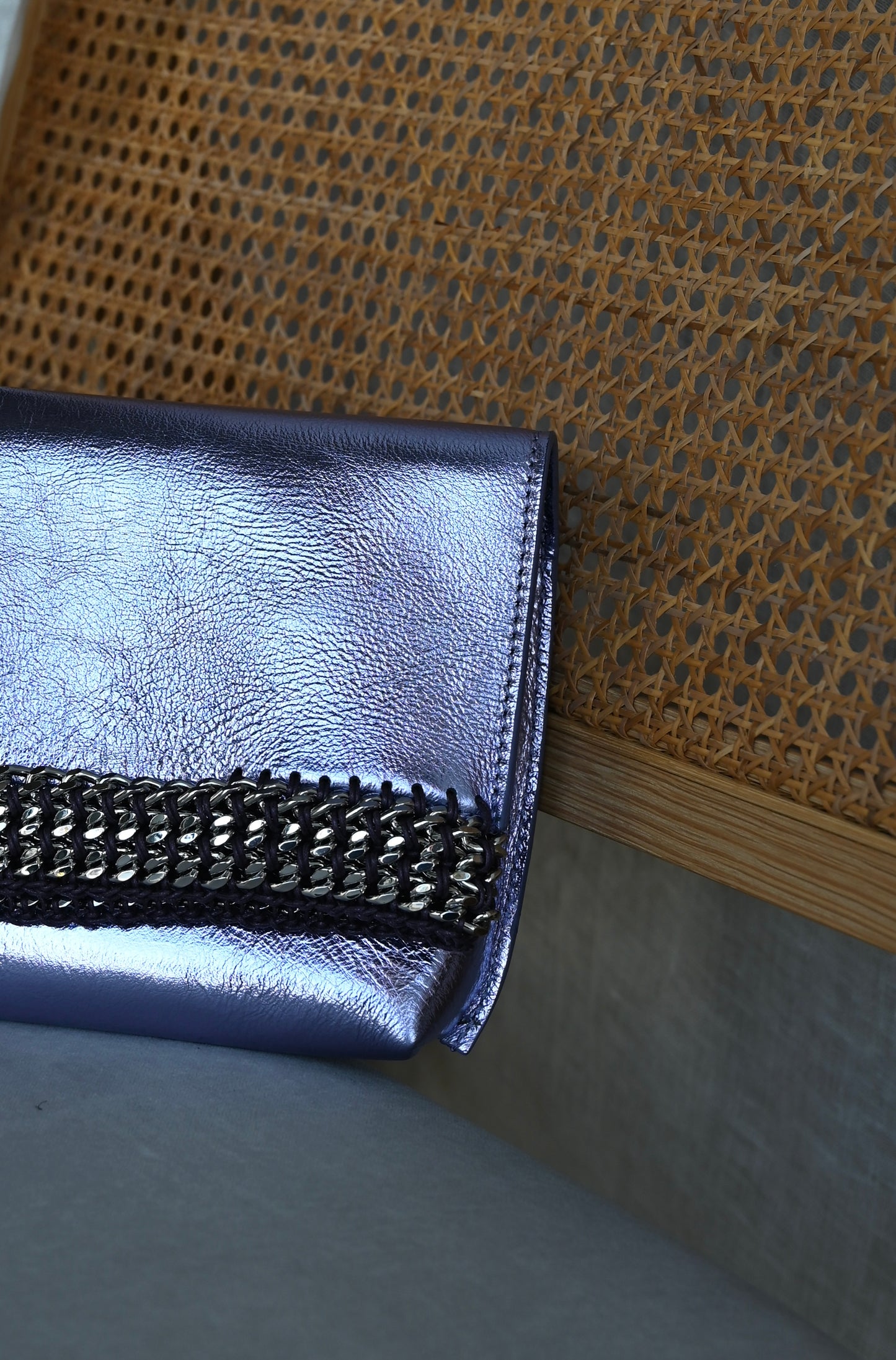 【オーダー】デ・クチュール/de Couture<br>クラッチバッグ <br> Metallic Lavender