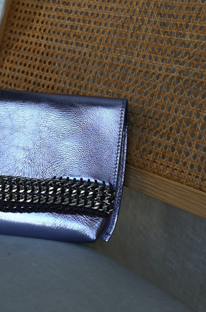 【オーダー】デ・クチュール/de Couture<br>クラッチバッグ <br> Metallic Lavender