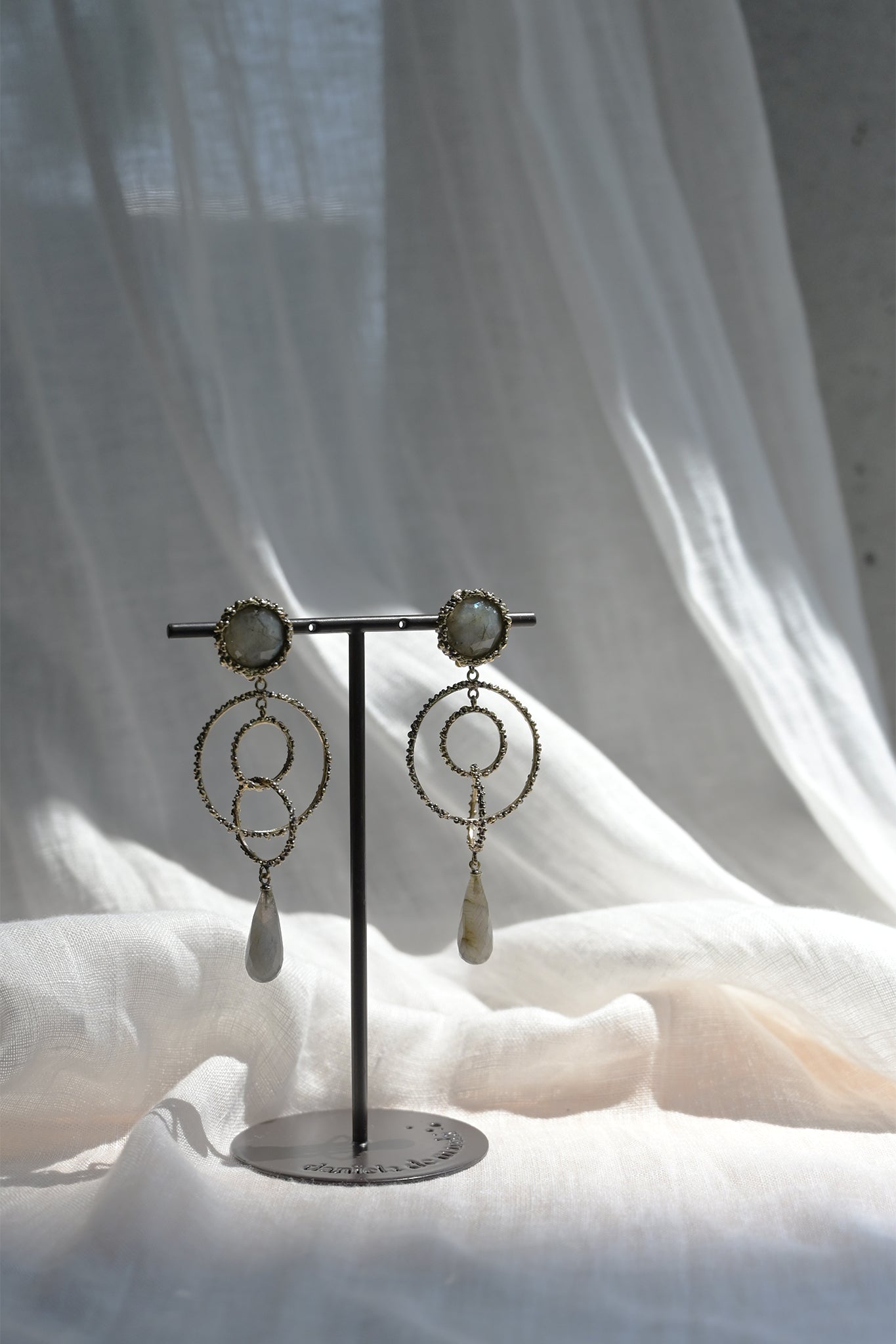 ダニエラデマルキ/Daniela de Marchi<br>Intramontabili Collection<br>イヤリング（Earrings）[OR1093 OBR ラブラドライト］