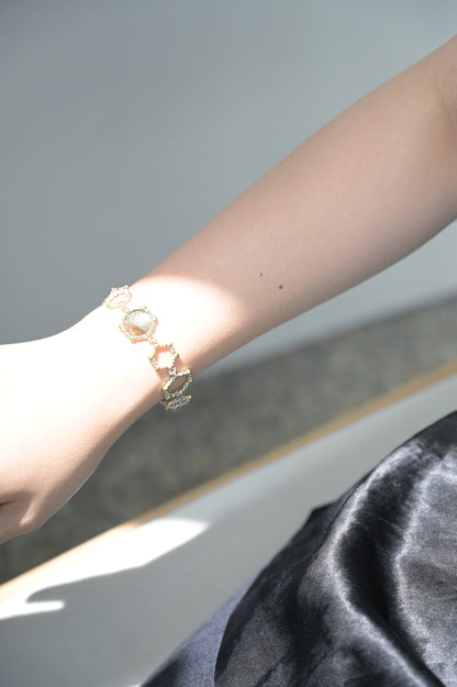 ダニエラデマルキ/Daniela de Marchi<br>Honey Collection <br>ブレスレット（Bracelet with Stone） [ BR3112 OAG ラブラドライト ]