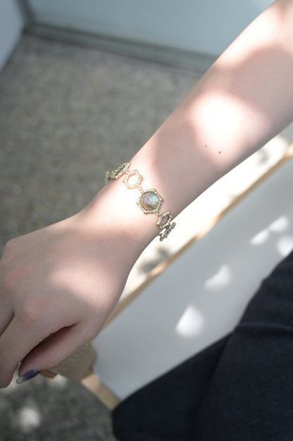 ダニエラデマルキ/Daniela de Marchi<br>Honey Collection <br>ブレスレット（Bracelet with Stone） [ BR3112 OAG ラブラドライト ]